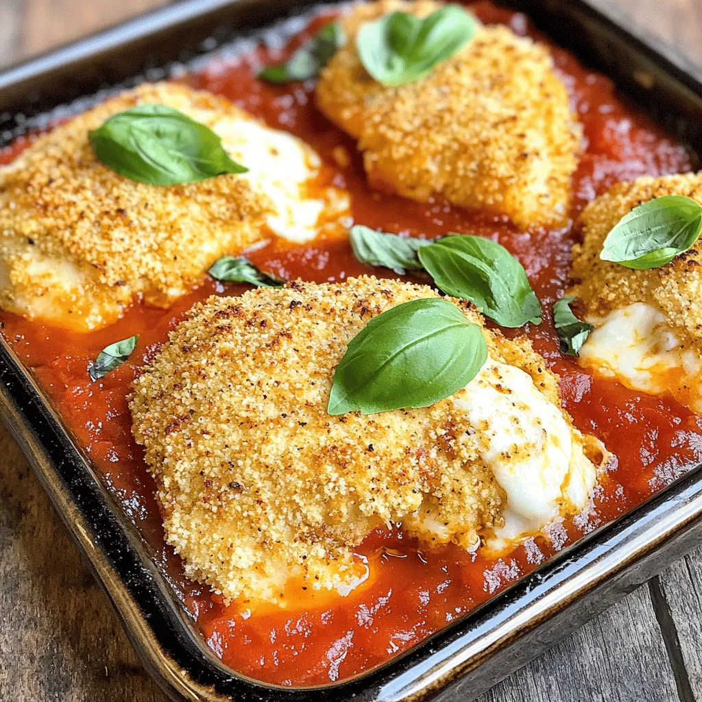 Oven-Baked Chicken Parmesan Crunchy and Tasty Meal
