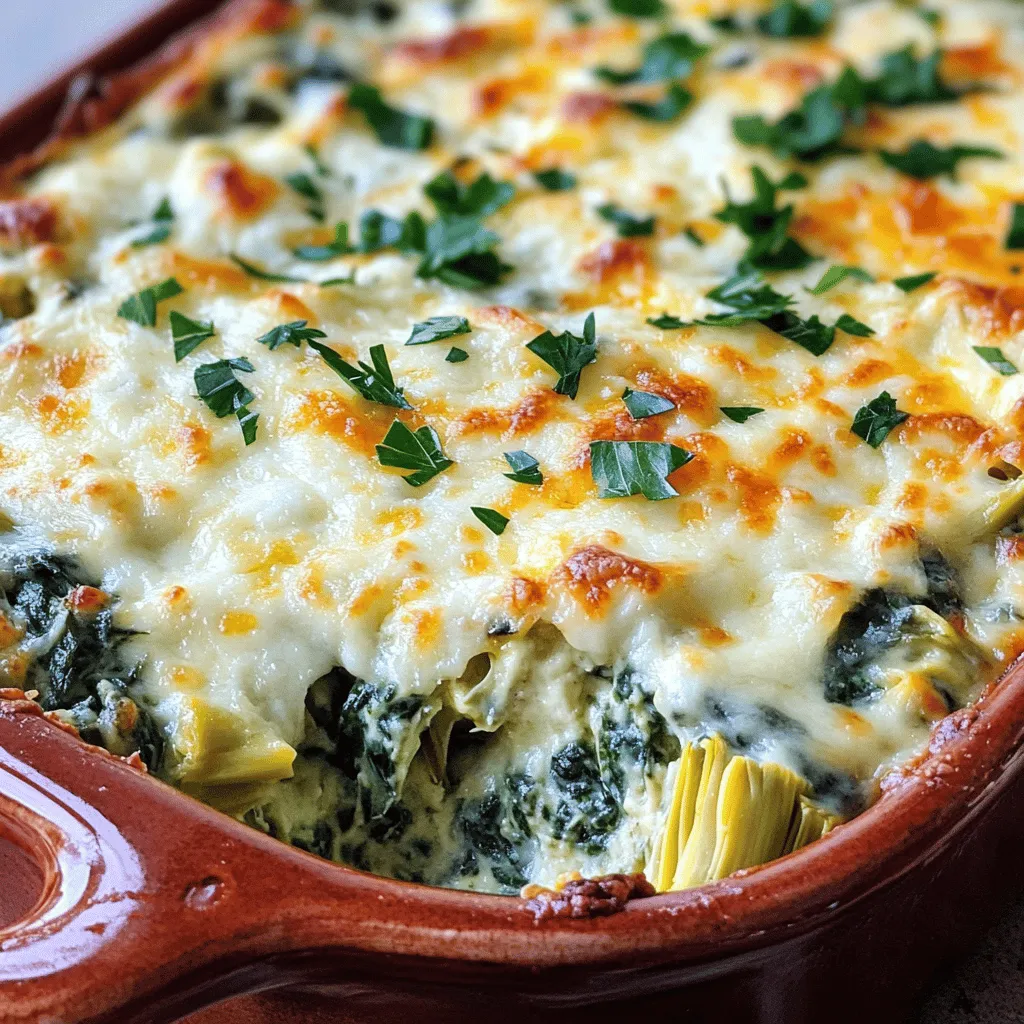 Savory Spinach Artichoke Dip Creamy and Easy Recipe