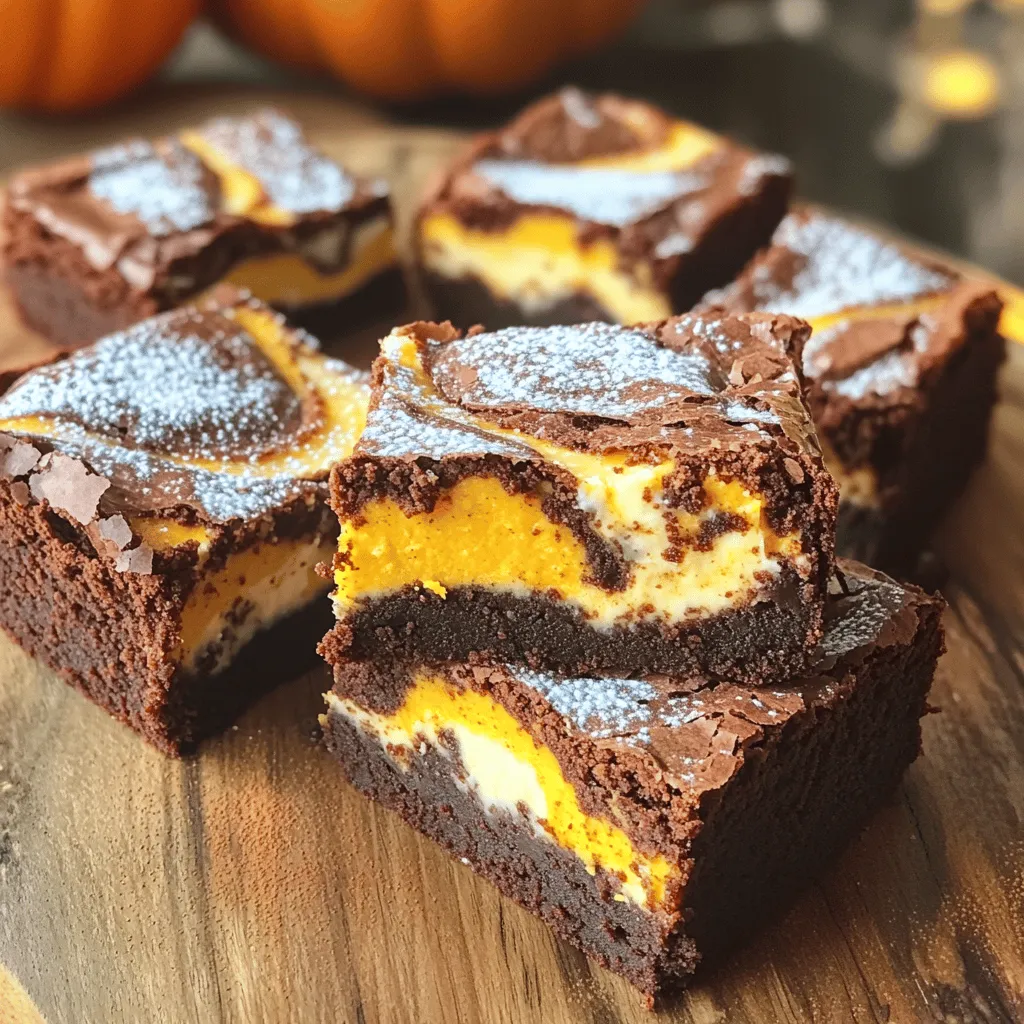 Pumpkin Cheesecake Swirl Brownies Irresistible Treat