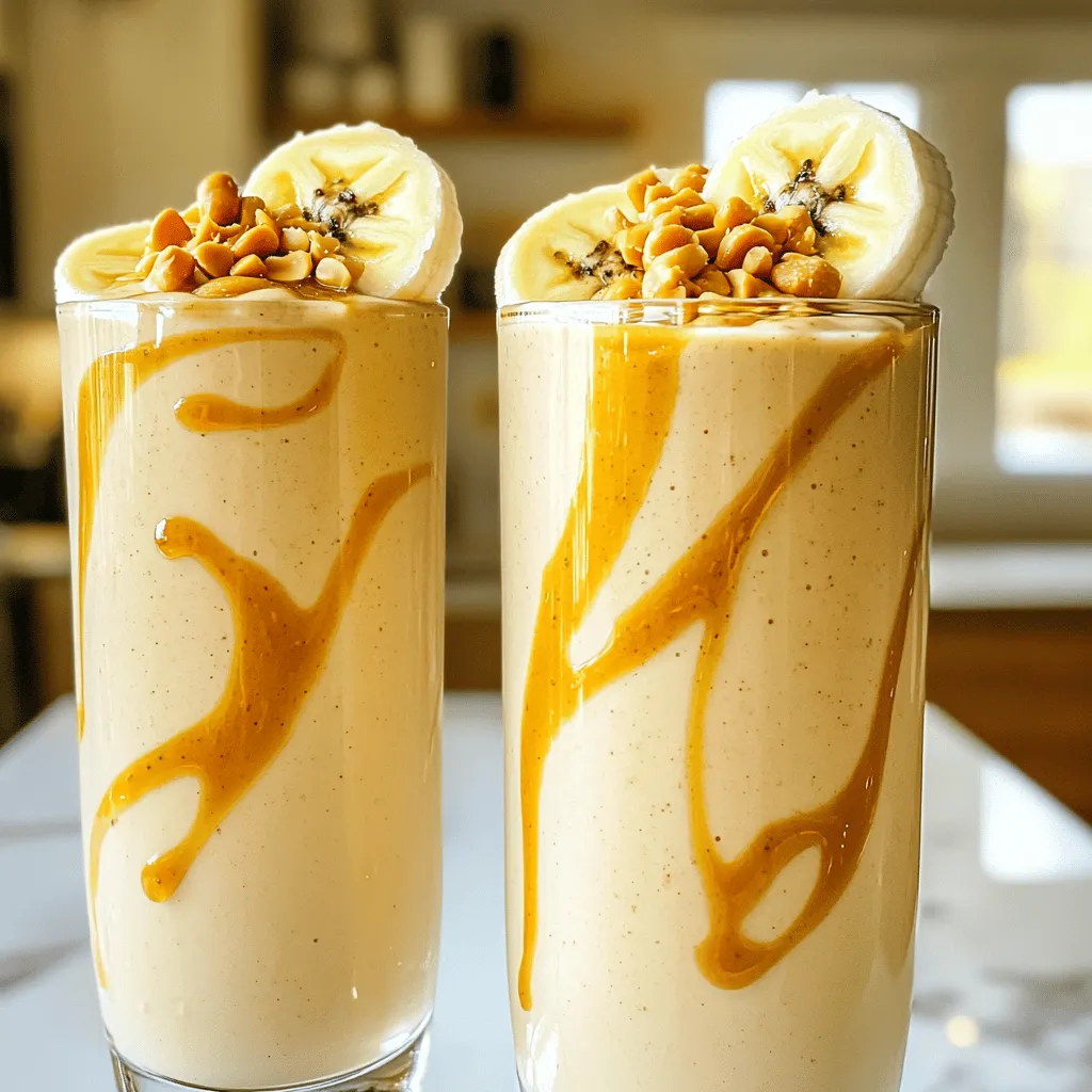 Peanut Butter Banana Smoothie Creamy and Delicious Drink