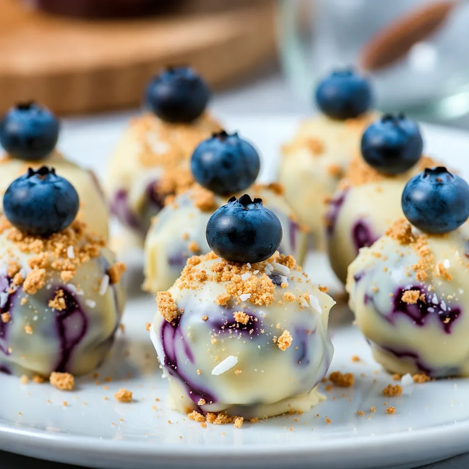 Irresistible White Chocolate Blueberry Truffles Recipe