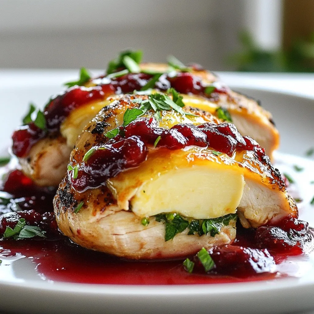 Cranberry Brie Stuffed Chicken Flavorful Dinner Delight