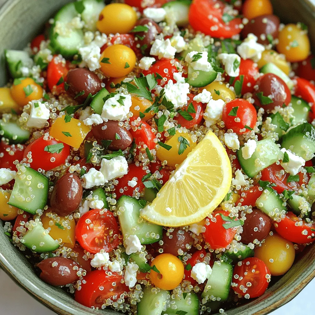 Mediterranean Quinoa Salad Fresh and Flavorful Dish