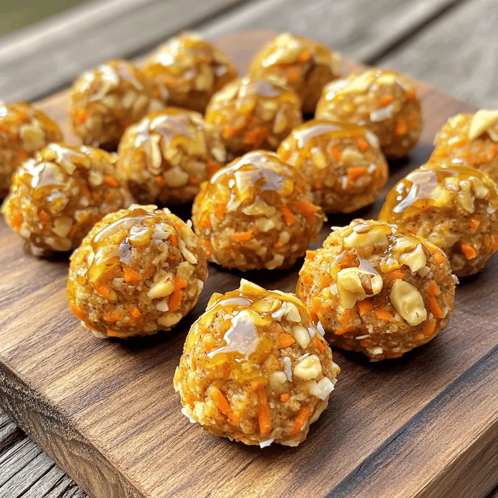 Carrot Cake Energy Bites Tasty and Healthy Snack