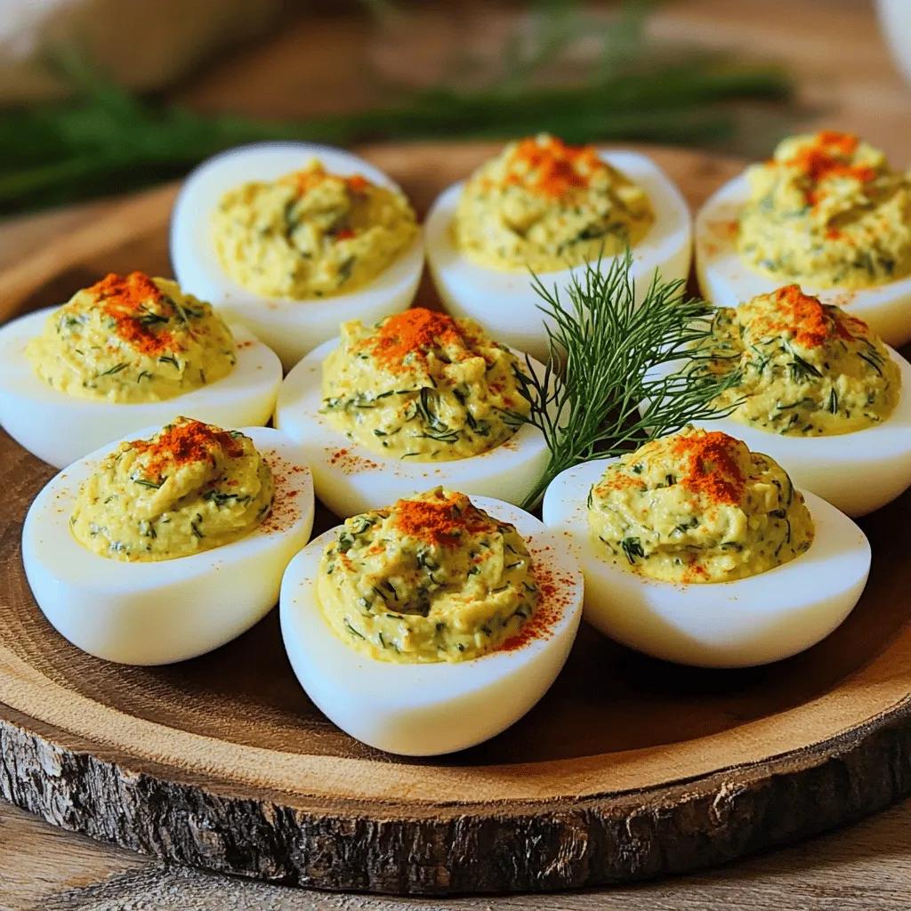 Dill Pickle Deviled Eggs Quick and Easy Recipe