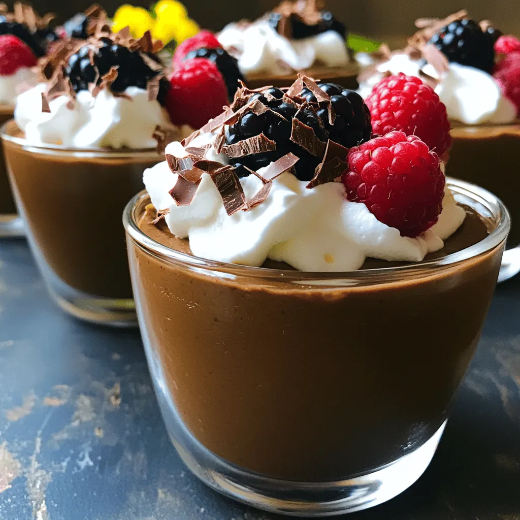 Vegan Chocolate Avocado Mousse Rich and Creamy Dessert