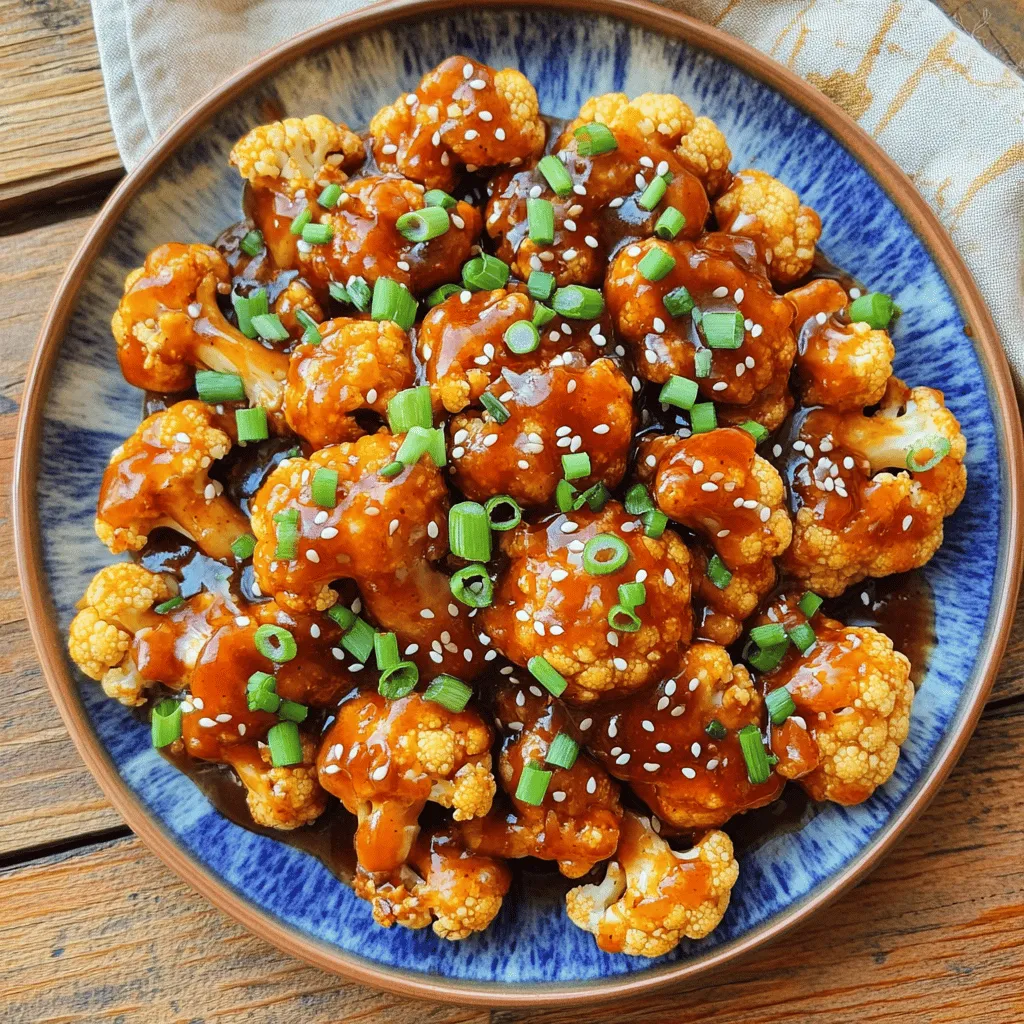 General Tso&#8217;s Cauliflower Crispy and Flavorful Dish