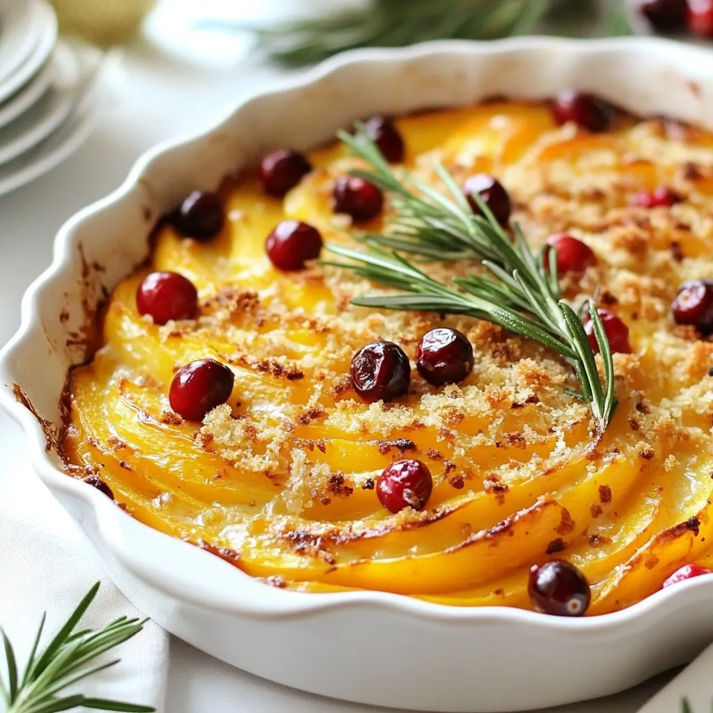 Sweet Potato Cranberry Gratin Flavorful Holiday Dish