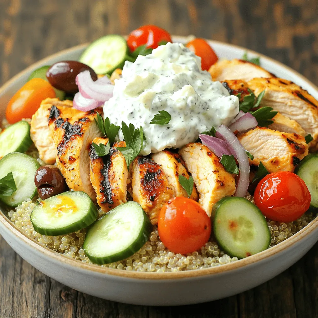 Savory Greek Chicken Bowls Healthy and Flavorful Meal