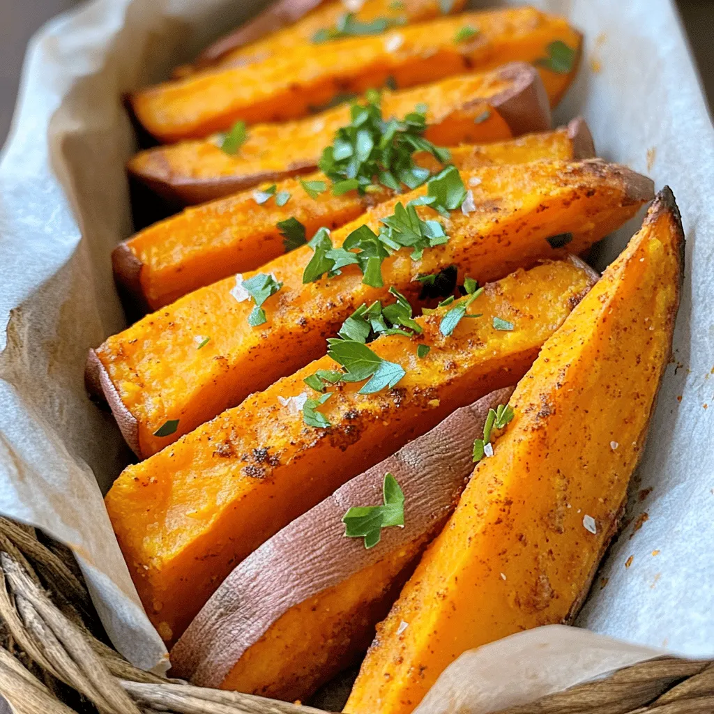 Baked Sweet Potato Wedges Crispy and Flavorful Snack