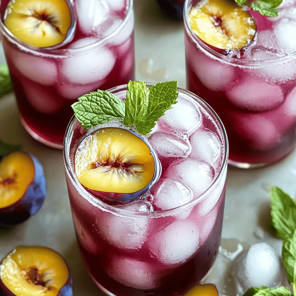 Plum Ginger Kombucha Pop Refreshing and Healthy Drink