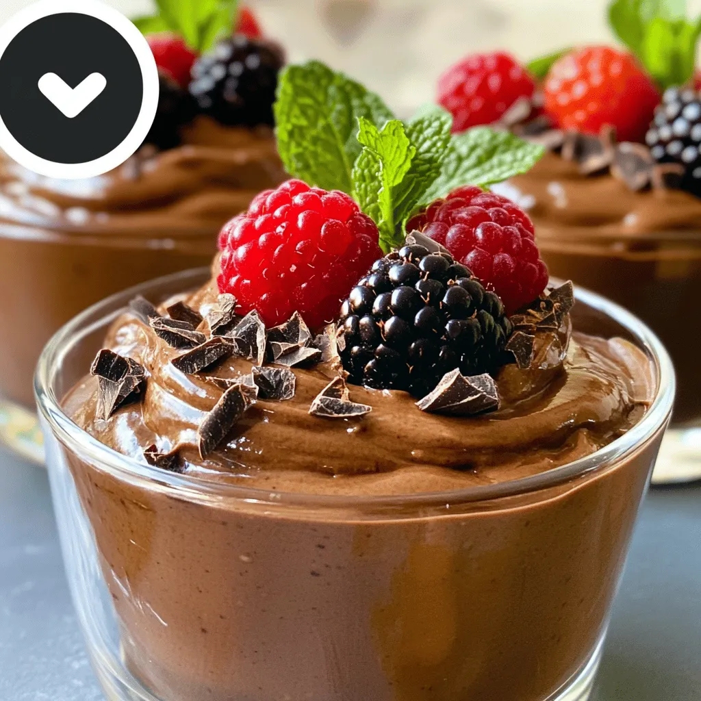 Chocolate Avocado Mousse Creamy and Rich Delight