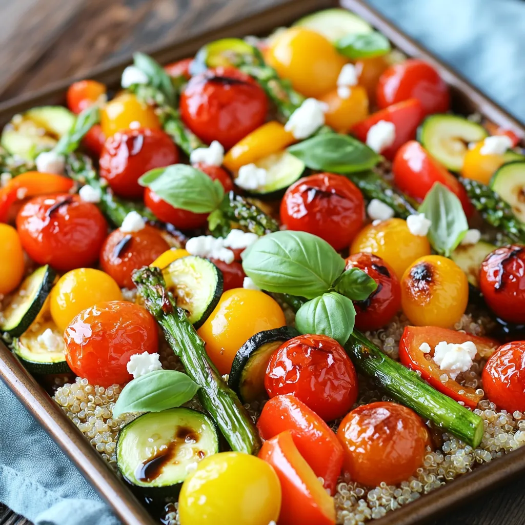 Sheet Pan Balsamic Veggie Bowls Healthy and Flavorful