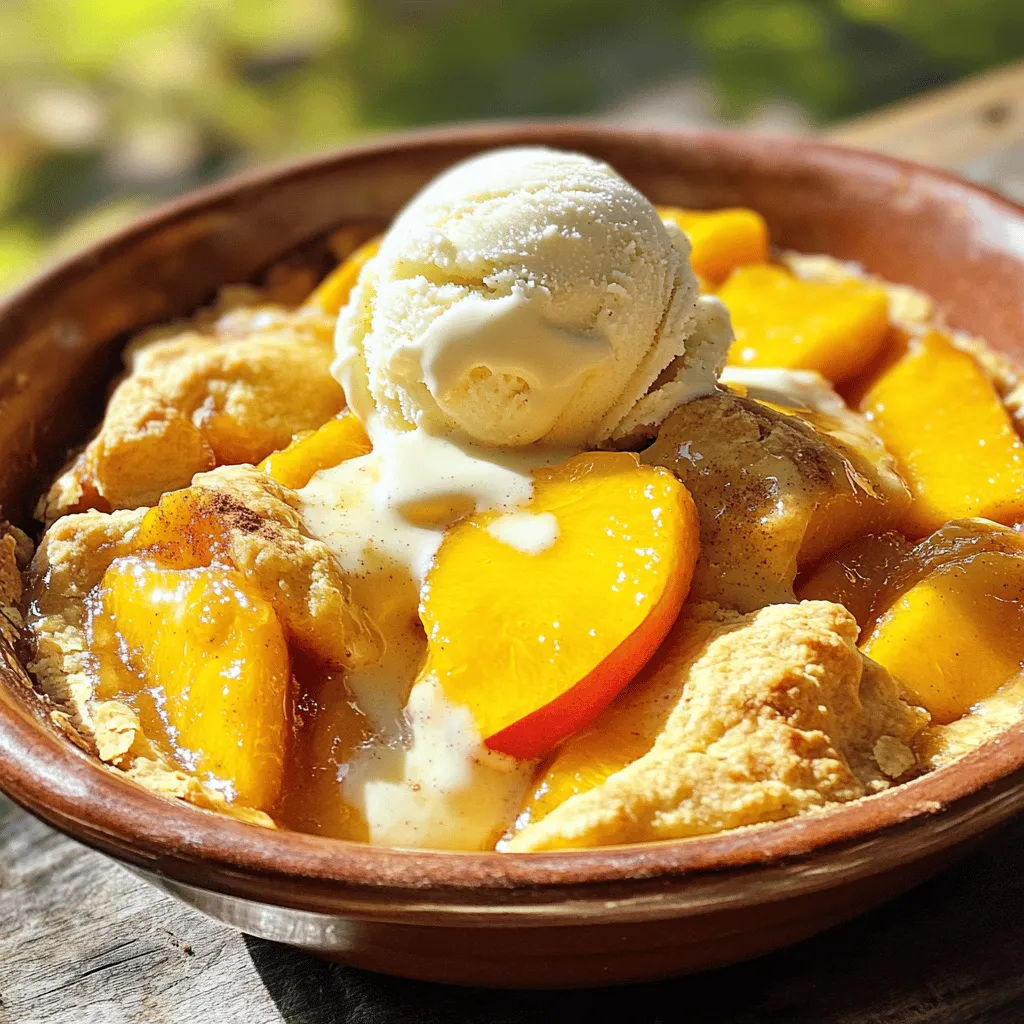 Fresh Peach Cobbler Simple and Delicious Recipe