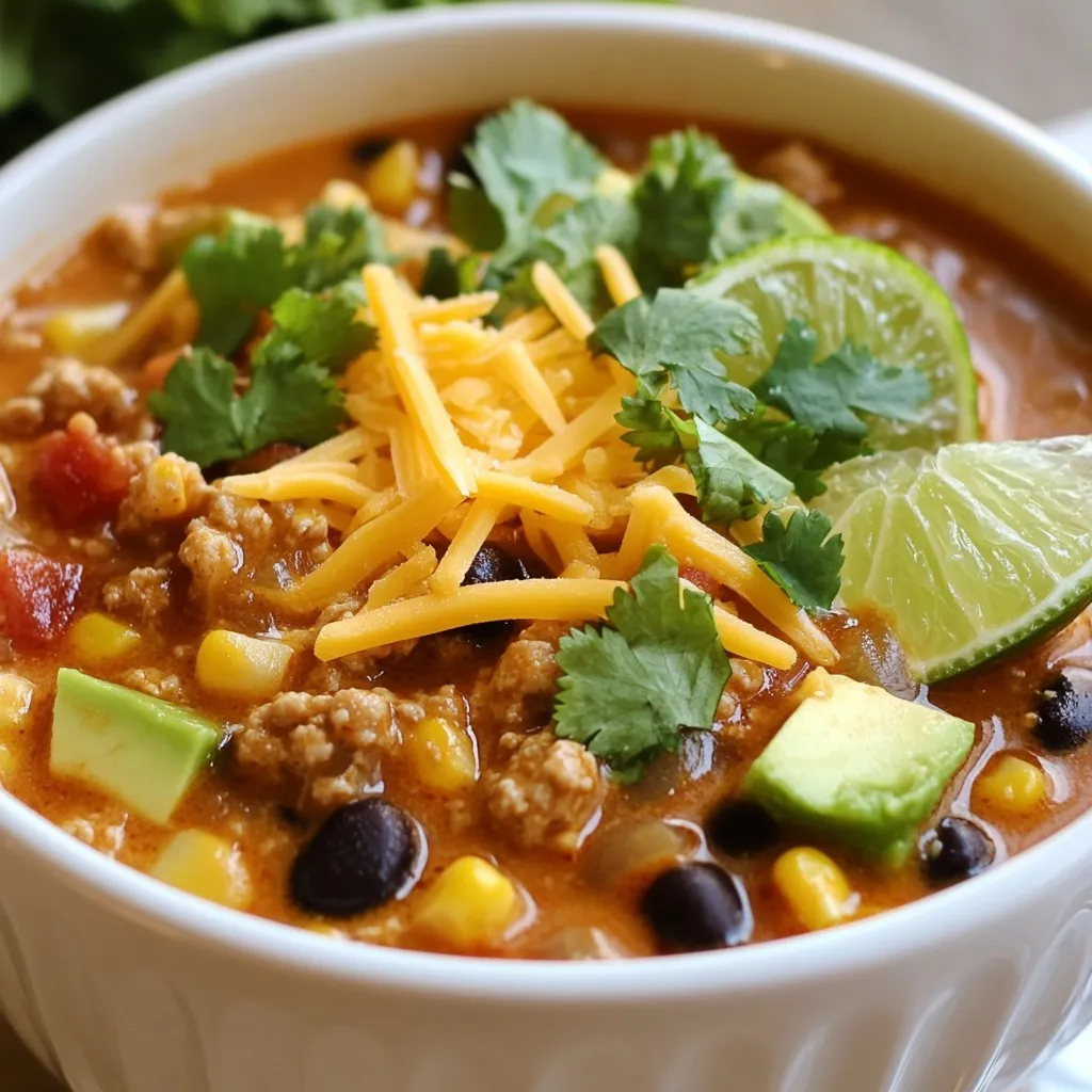 Creamy High Protein Taco Soup Flavorful and Easy Recipe