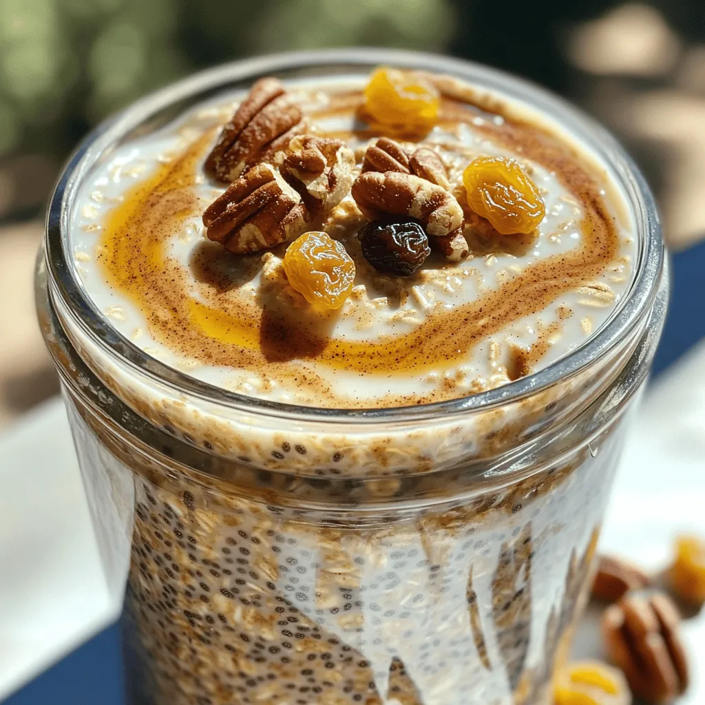Cinnamon Roll Overnight Oats Easy and Tasty Recipe