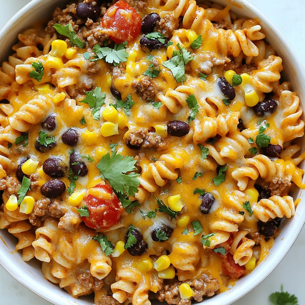 One-Pot Creamy Taco Pasta Easy and Flavorful Meal