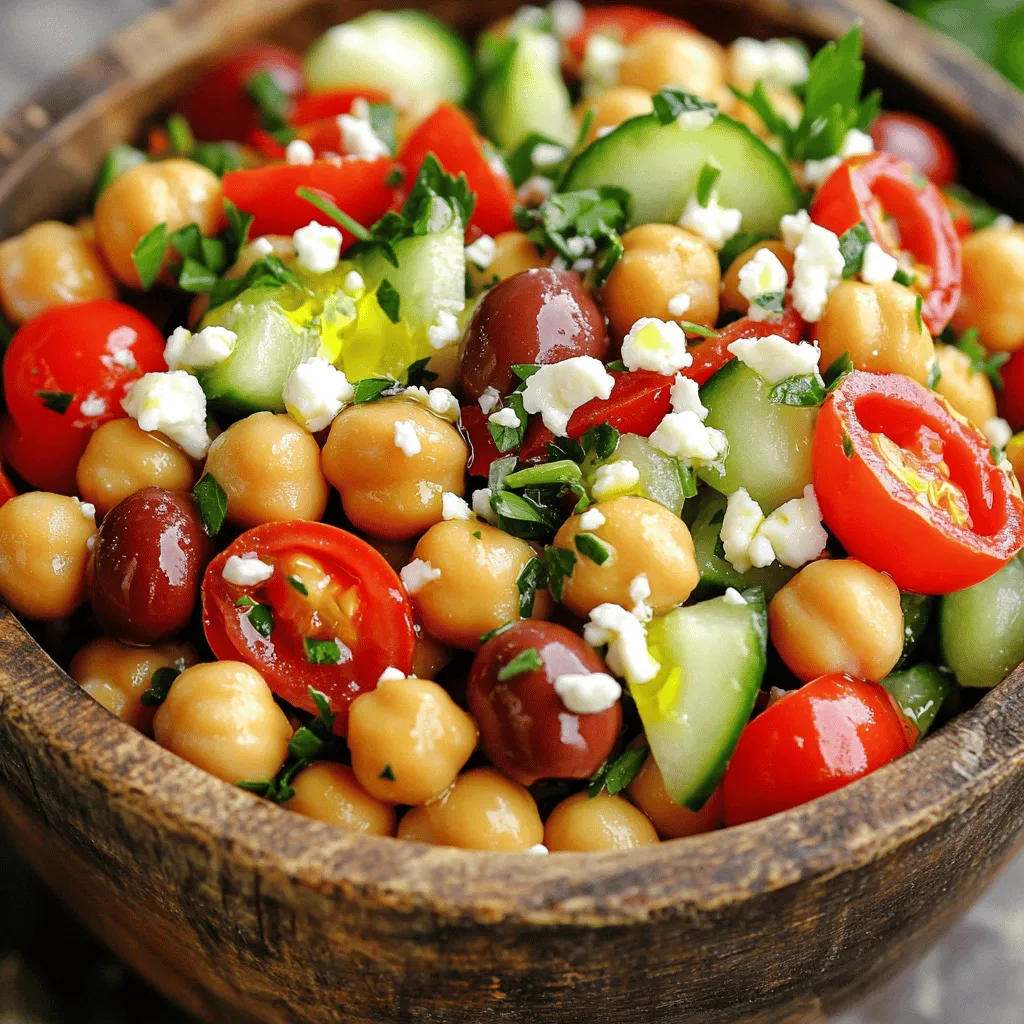 Mediterranean Chickpea Salad Fresh and Flavorful Delight