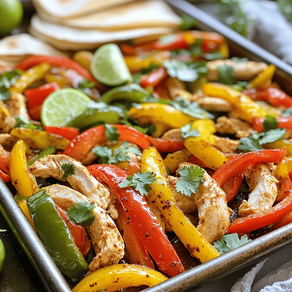 Sheet Pan Chicken Fajitas Tasty and Simple Recipe