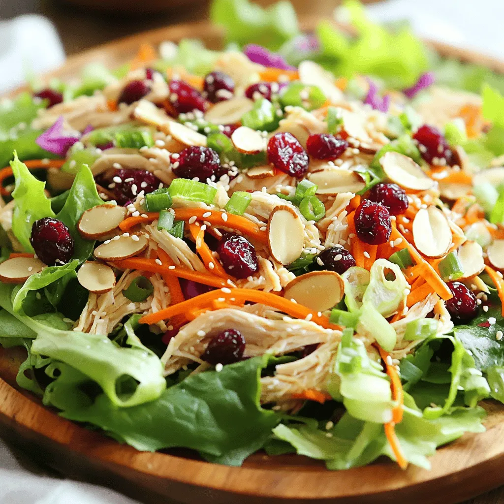 Asian Chicken Cranberry Salad Delightful and Healthy Dish