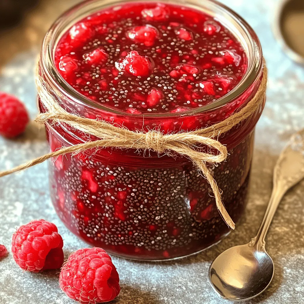 Raspberry Chia Seed Jam Simple and Healthful Recipe