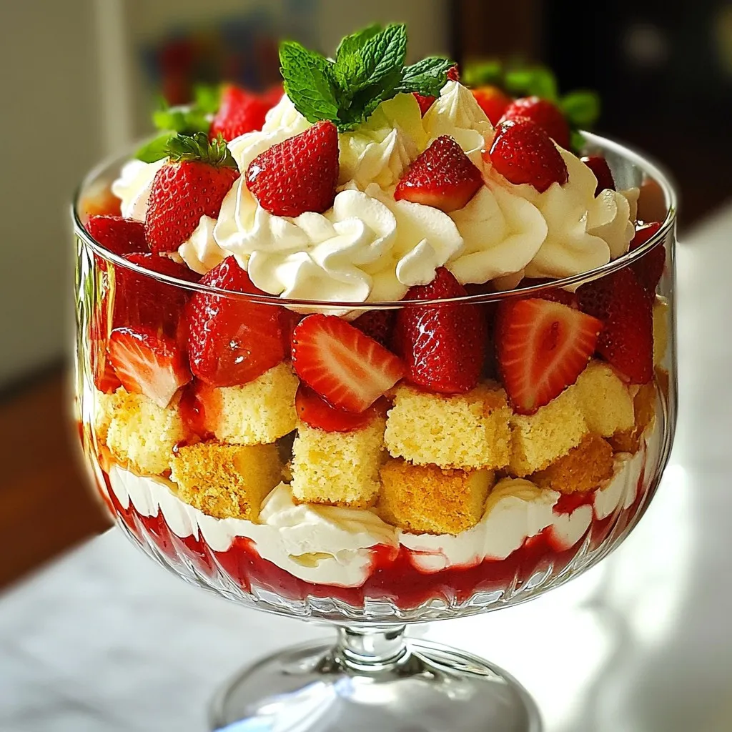 Strawberry Shortcake Trifle Simple and Tasty Recipe
