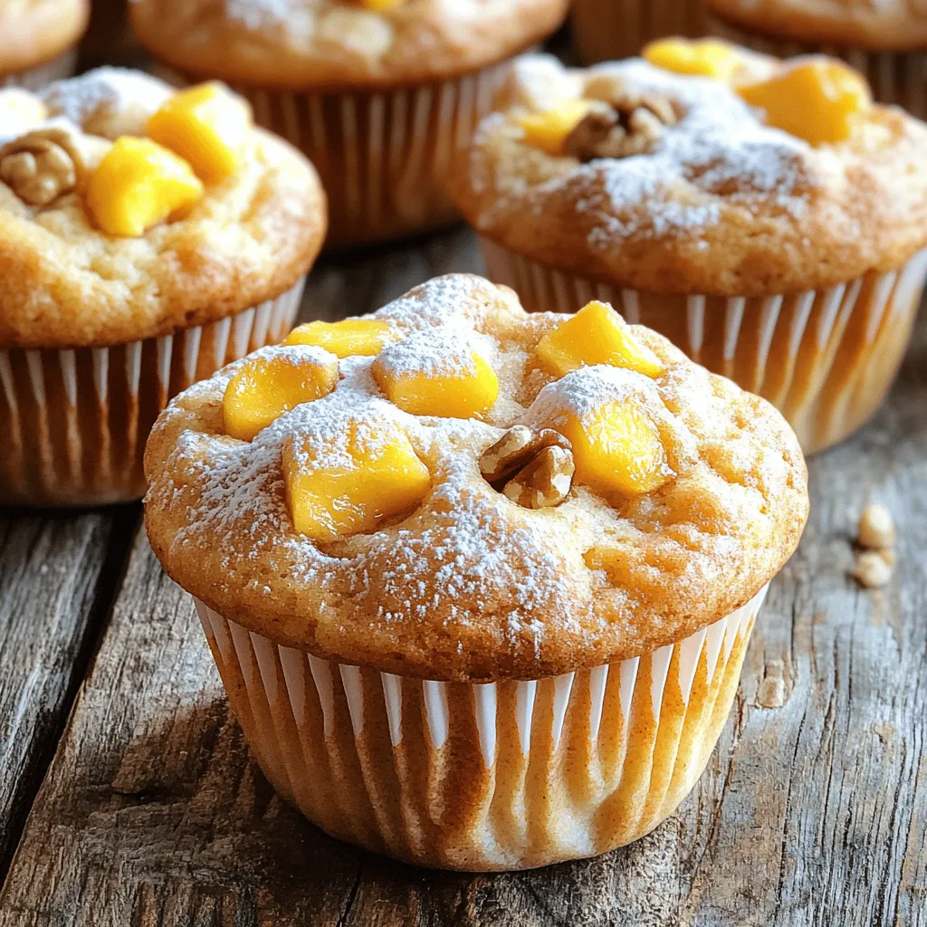 Peach Muffins Delightful and Moist Recipe to Enjoy