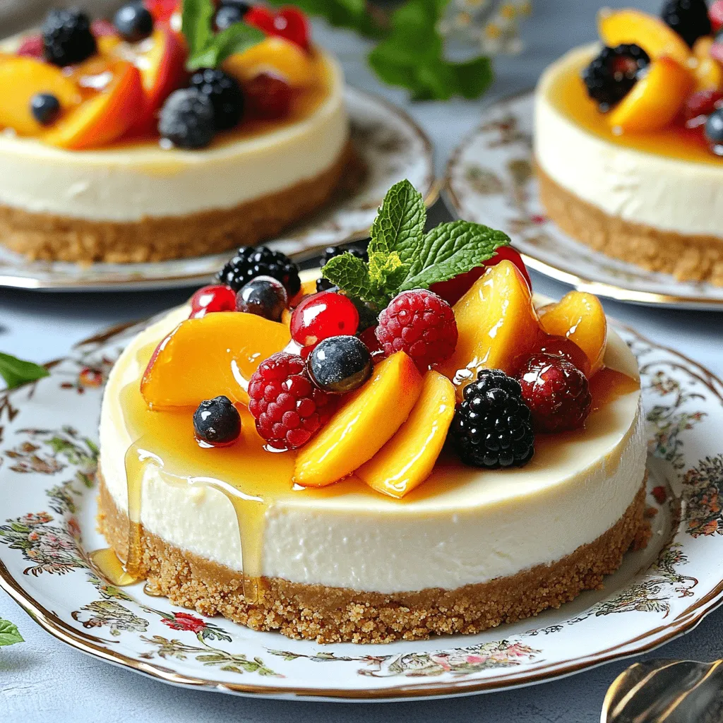 Summer Berry Peach Cheesecake Delightful and Easy Treat
