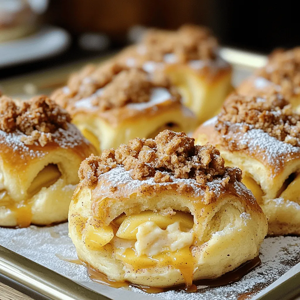 Savory Apple Cheesecake Crumble Buns Recipe Guide