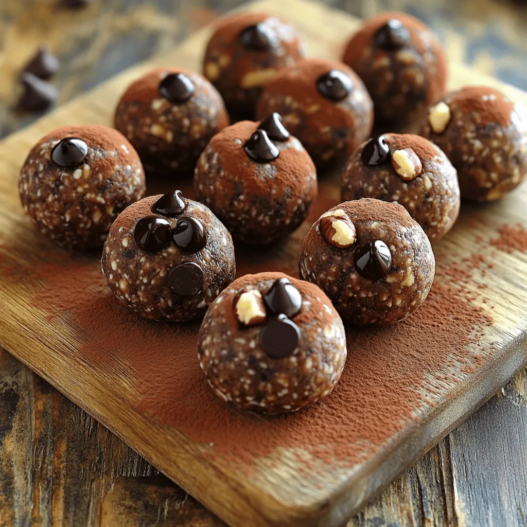 Chocolate Hazelnut Energy Balls Healthy Snack Recipe