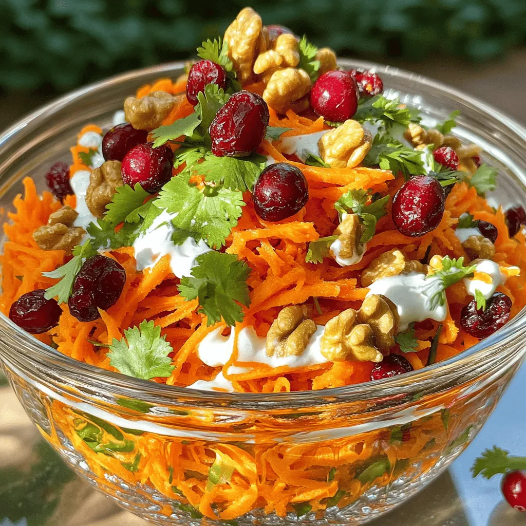 Carrot Cranberry Salad Flavorful and Fresh Delight