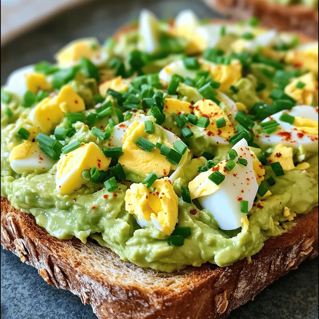 Avocado Egg Salad Toast Healthy and Simple Delight