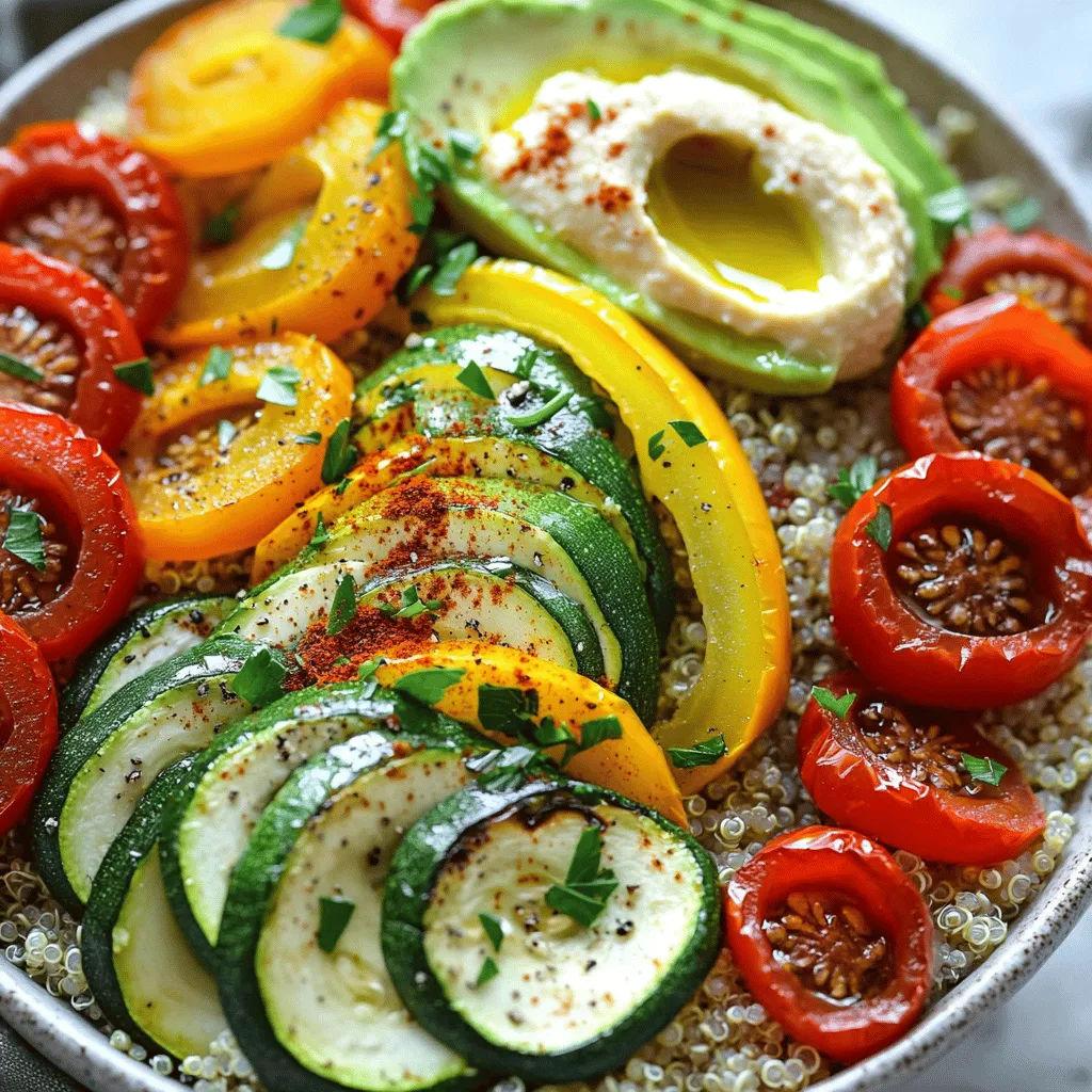Roasted Vegetable Grain Bowl Packed with Flavor