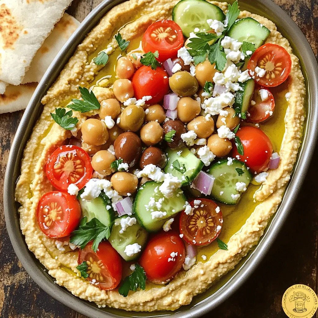 Greek Loaded Hummus Flavorful and Easy Recipe