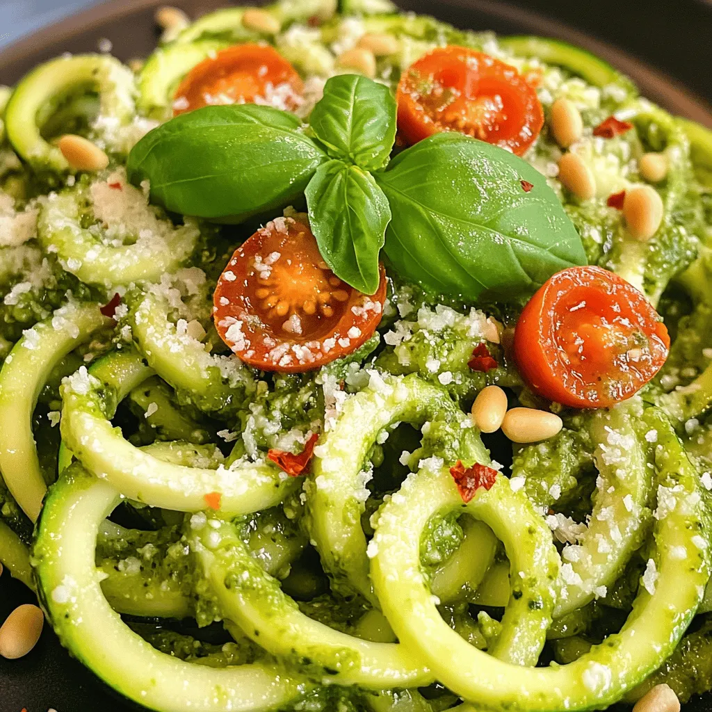 Zucchini Noodles with Pesto Fresh and Flavorful Recipe