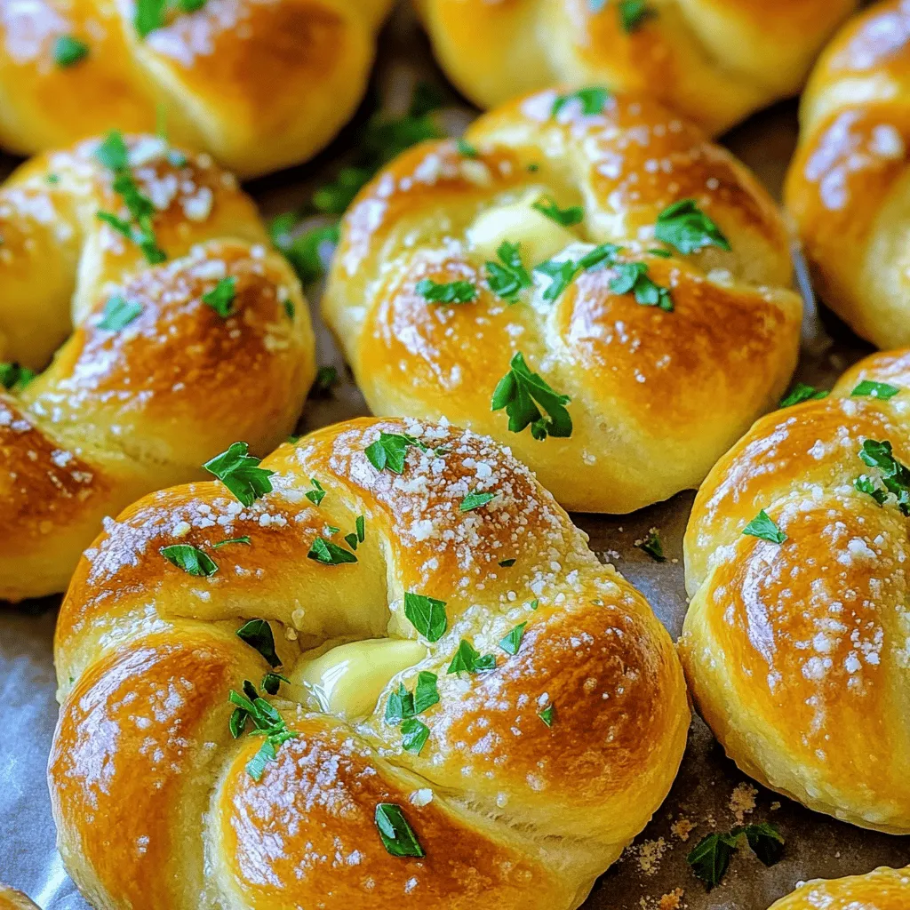 To make garlic knots, you need the following ingredients: