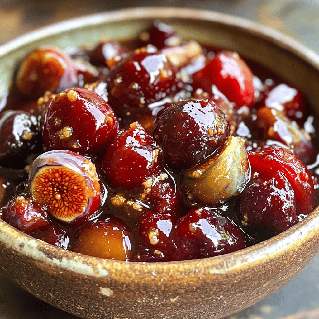 Ginger Fig Cherry Compote Deliciously Sweet Spread
