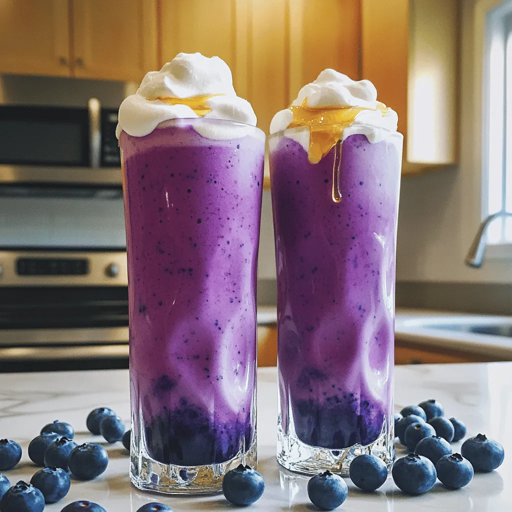 Blueberry Milk Delight Refreshing and Creamy Treat