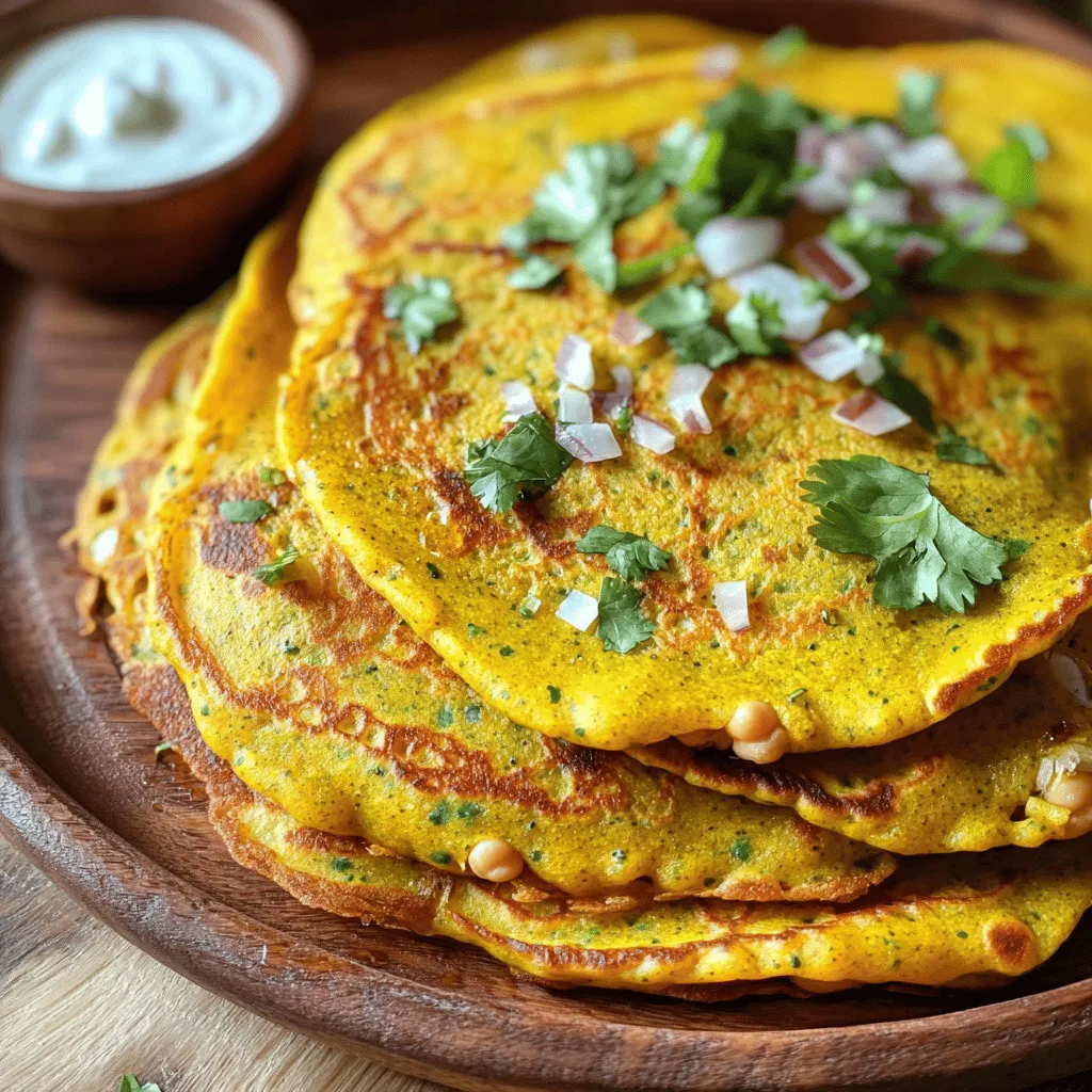 Chickpea Flour Pancakes Simple and Healthy Recipe