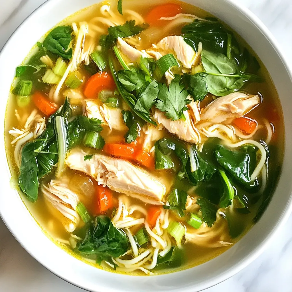 Ginger Garlic Chicken Noodle Soup Flavorful Comfort Food