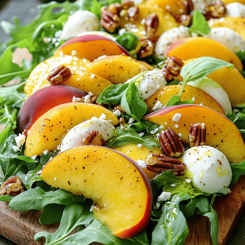 Millionaire Peach Salad Summer Edition Deliciousness