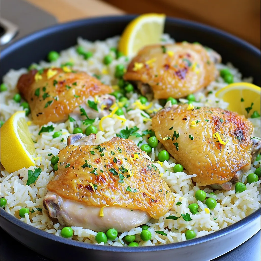 One-Pan Lemon Herb Chicken and Rice Simple Delight