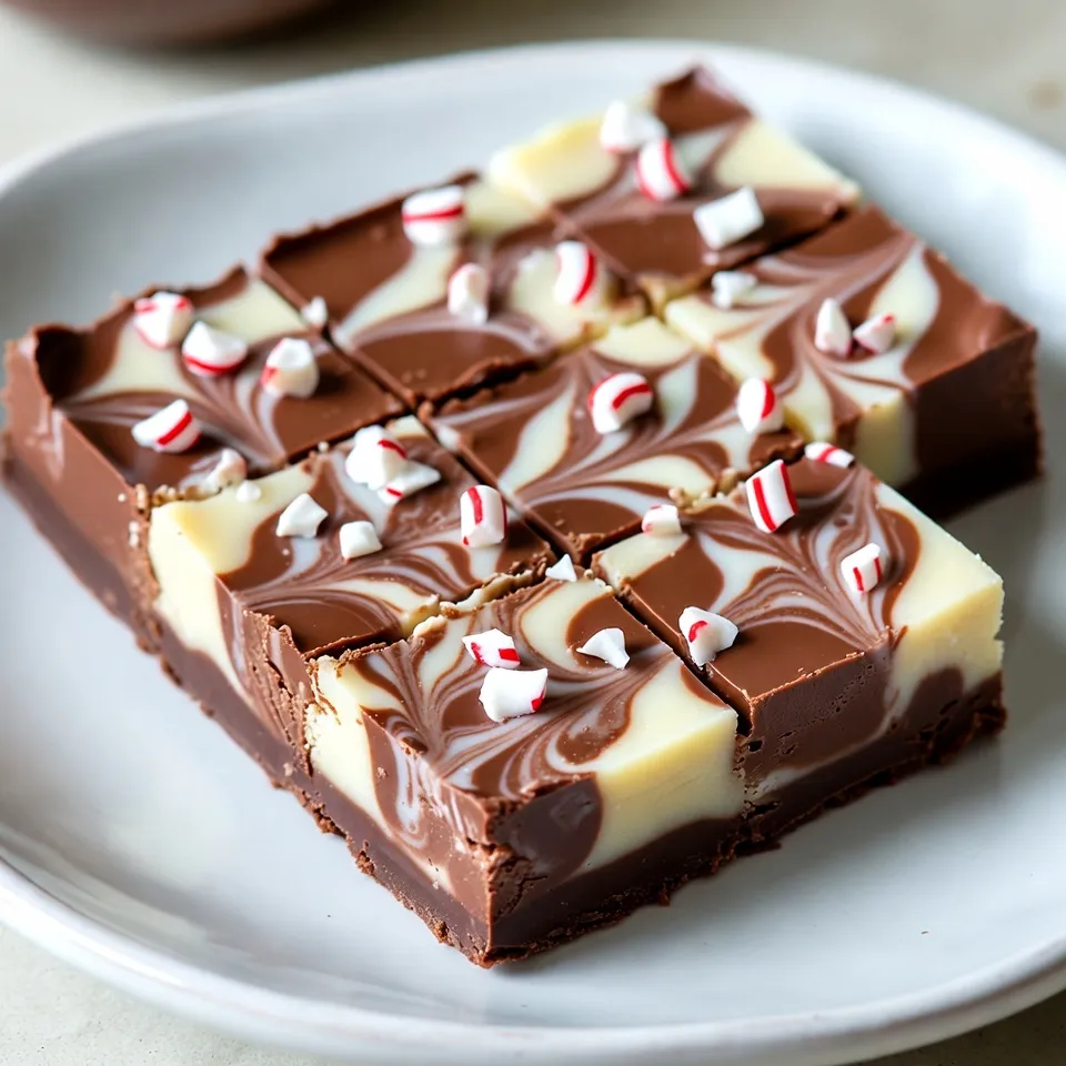 Peppermint Swirl Fudge Rich and Festive Treat