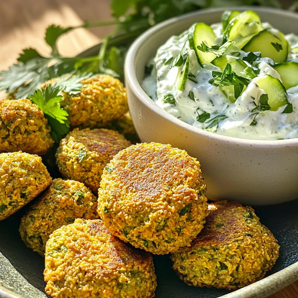 Flavorful Air Fryer Falafel with Tzatziki Delight
