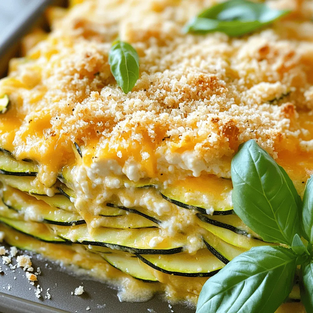 Cheesy Baked Zucchini Casserole Simple and Tasty Dish