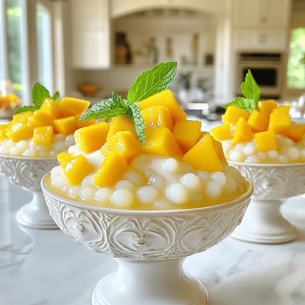 Mango Sago Dessert Pudding Delightful and Easy Recipe