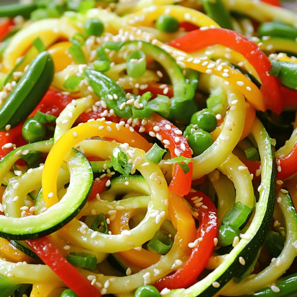 Zucchini Noodle Stir Fry Bold and Flavorful Meal
