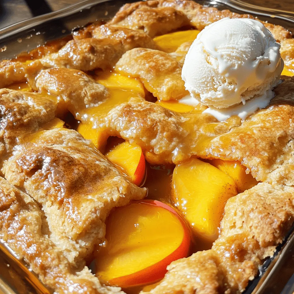 Easy Canned Peach Cobbler Simple and Delicious Dessert