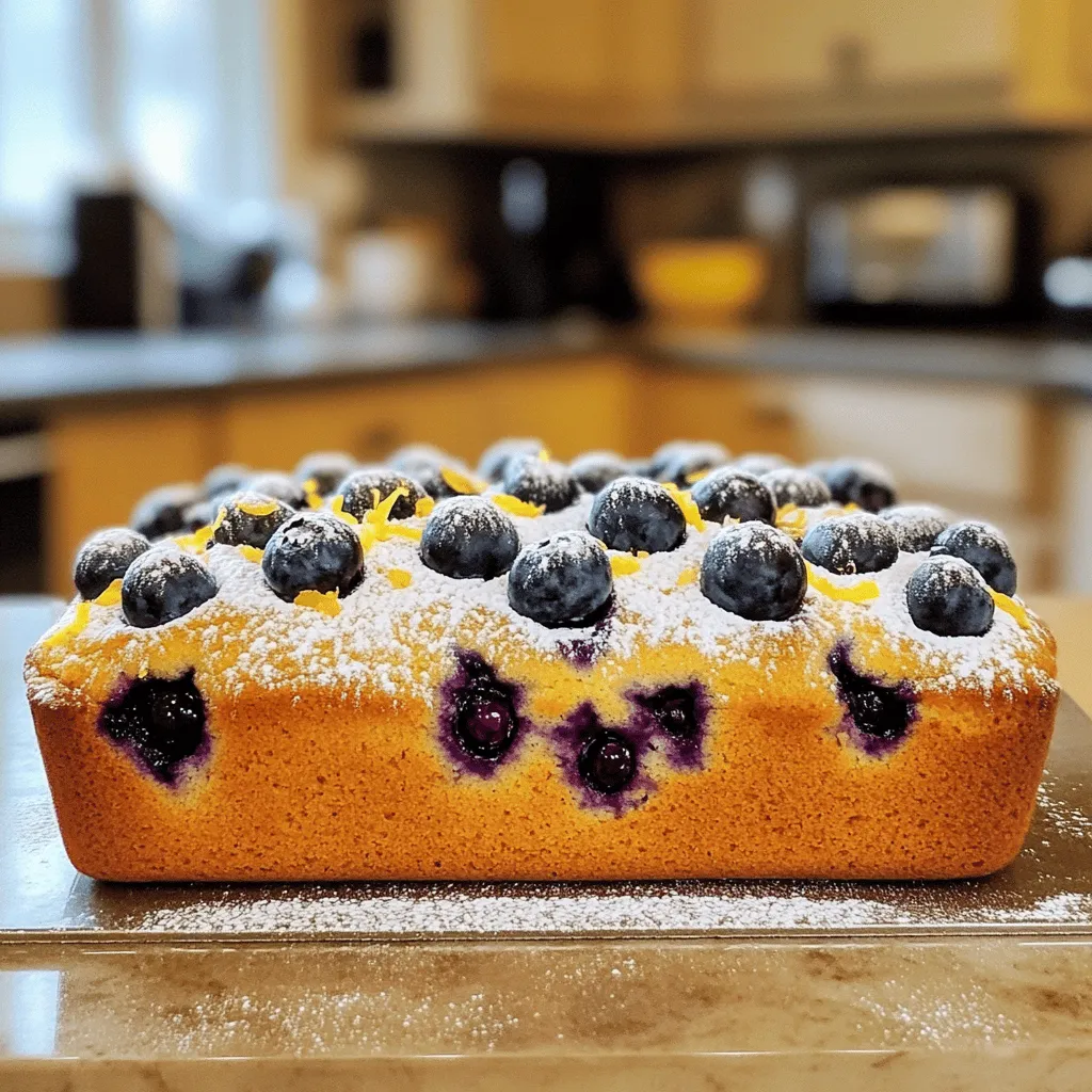 Lemon Blueberry Pound Cake Flavorful and Simple Treat