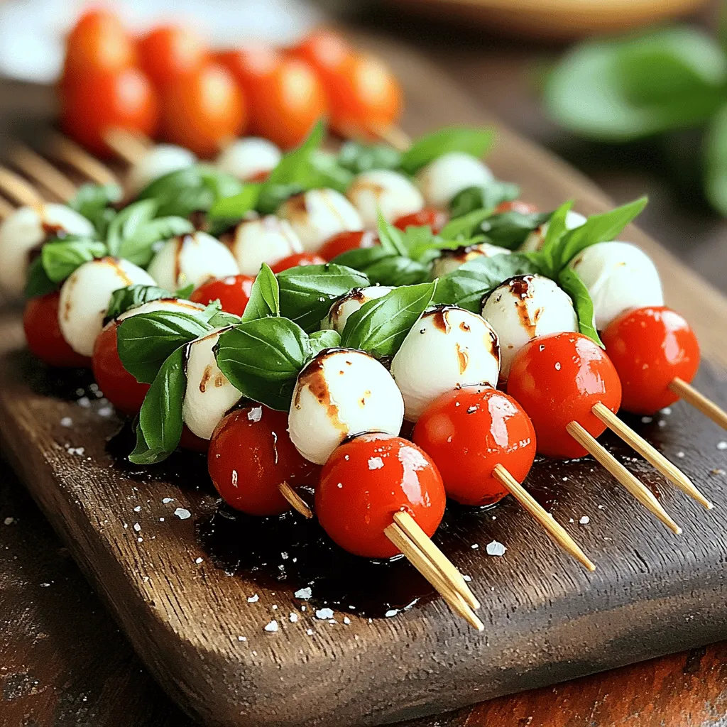 Mini Caprese Skewers Fresh and Flavorful Appetizer
